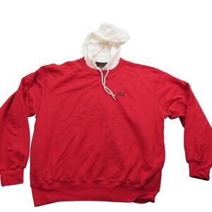 Limited Sport womans USA Red‎ Hoodie White Hood Embroidery Large